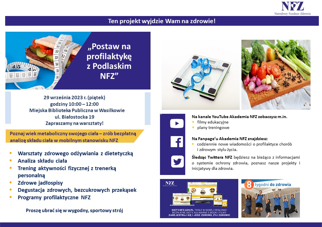 zaproszenie Postaw na profilaktykę z NFZ Wasilków 29 września.jpg
